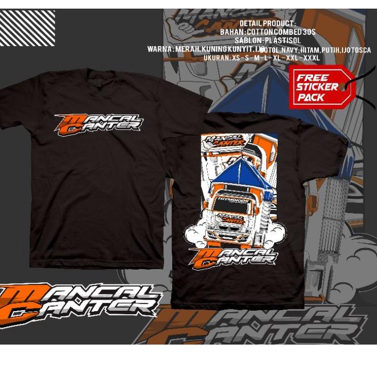 KAOS TRUCK MANCAL CANTER VOL 5 EDISI | KAOS TRUCK  STIKER || ORIGINAL PRODUK DIMASS RIFQI Terlaris