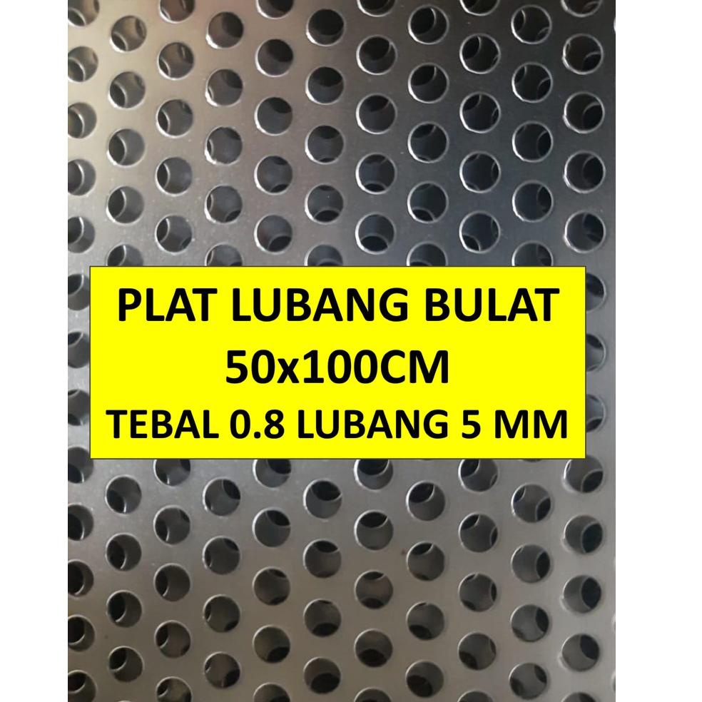 Plat Besi Ram Speaker-Bulat-cm-Tebal 0.8 x Lubang 5 mm 3B9