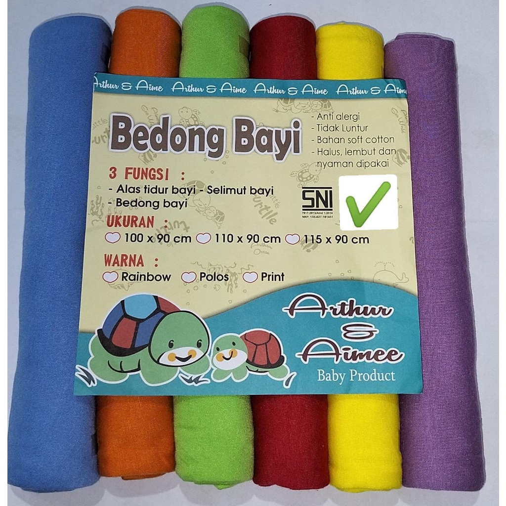 Arthur & Aimee Bedong Bayi Rainbow 100x90 Cm