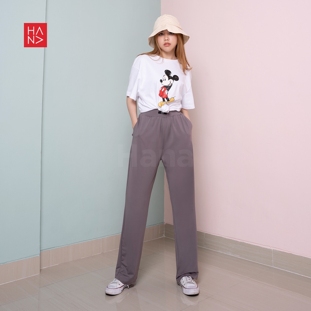 HanaFashion JKT - Julie Badge Loose Pants Celana Panjang Wanita - LP135
