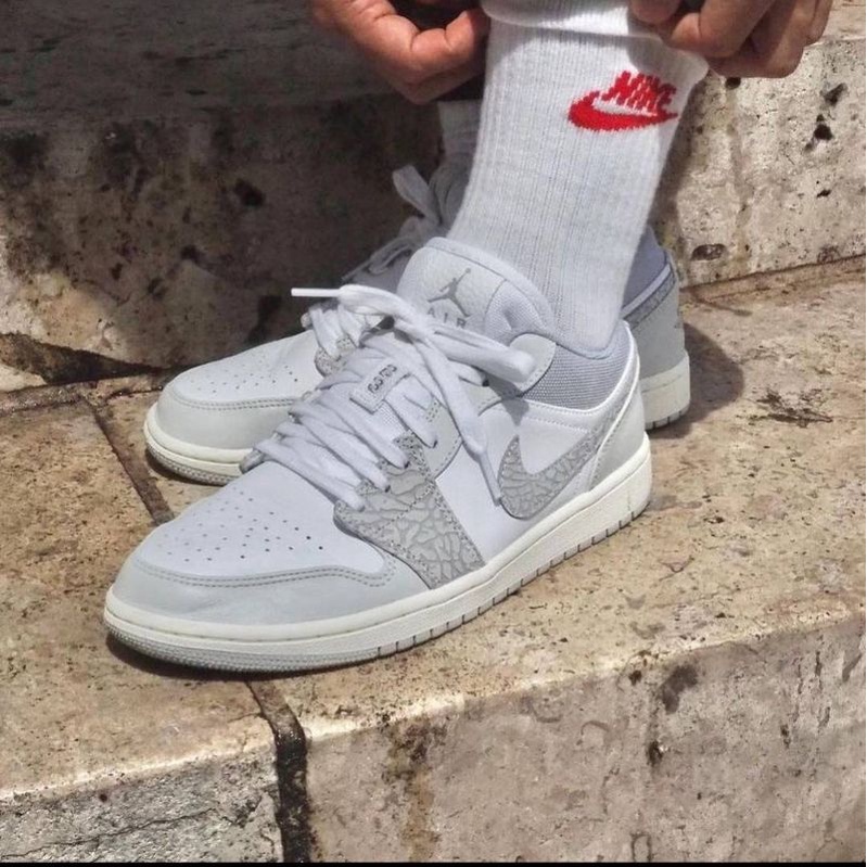 air jordan 1 low elephant print cowok premium bnib