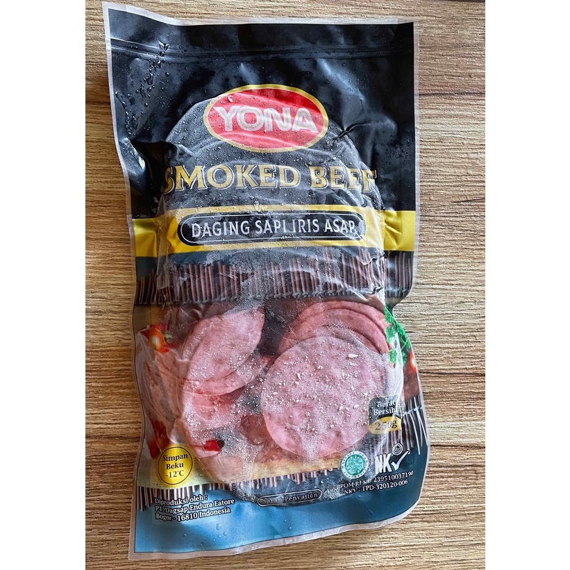 

SMOKED BEEF YONA 250GR / DAGING ASAP SAPI FROZEN