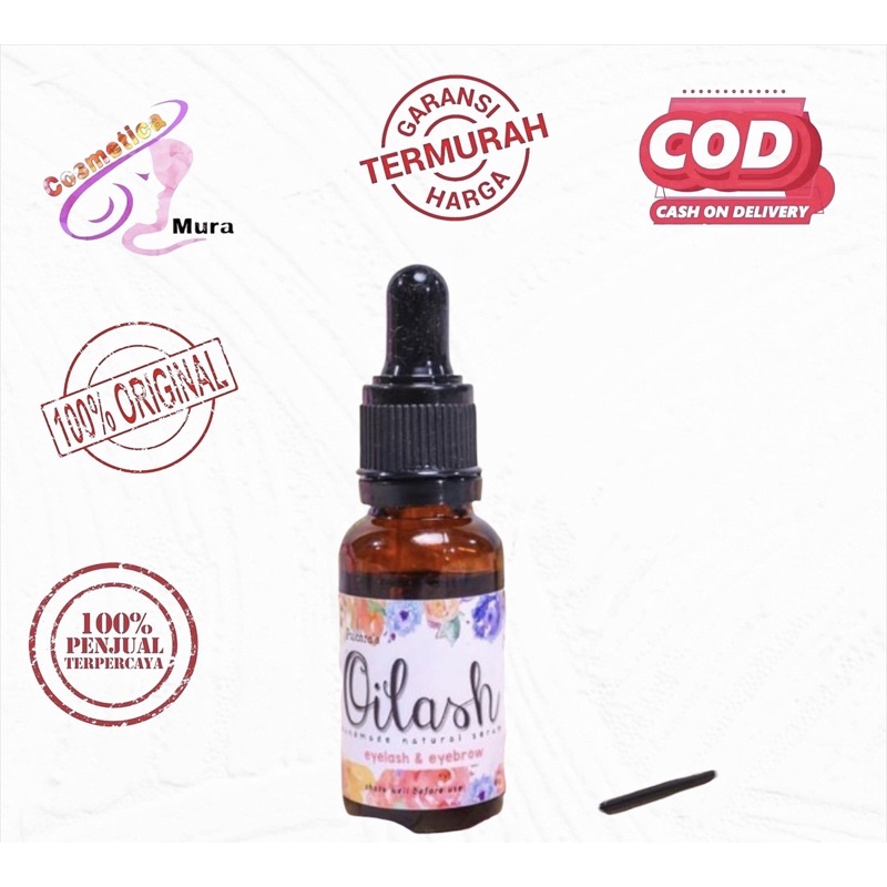 (i) OILASH SERUM PEMANJANG BULU MATA DAN ALIS KEMASAN KACA FREE SPULI - OILASH