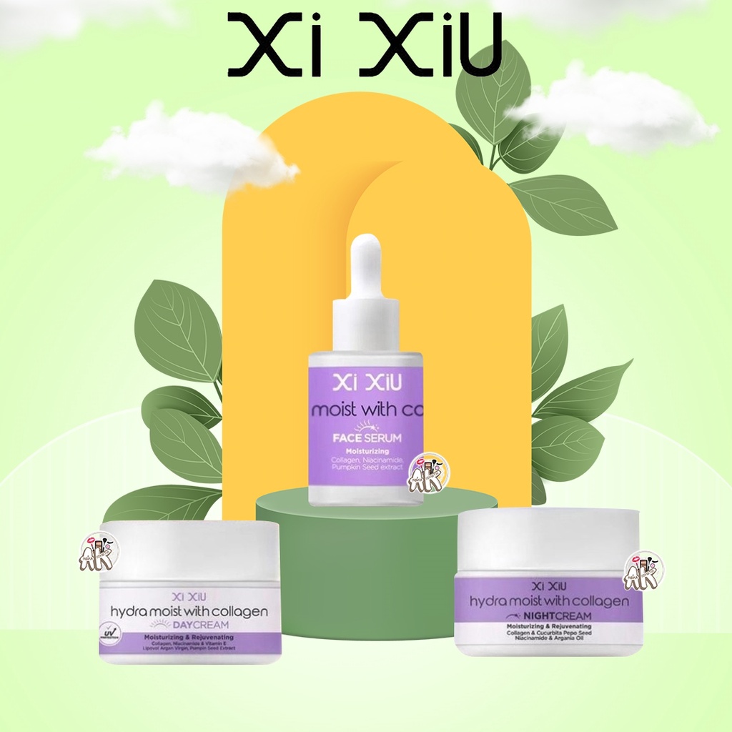 XI XIU HYDRA MOIST WITH COLLAGEN SERIES ( CREAM DAY / CREAM NIGHT / FACE SERUM )