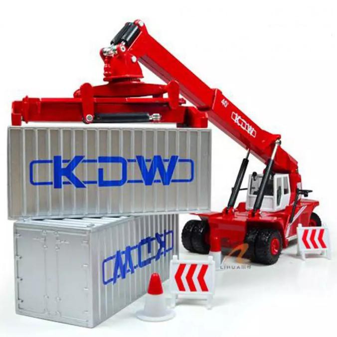 HOT SALE Premium Diecast Kaidiwei KDW Reach Stacker Container Skala 1/50 Terjarmin