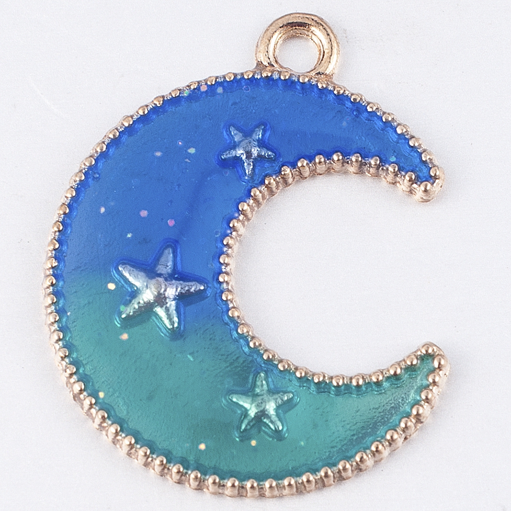 【TERSEDIA &amp; COD】[Kimia OD] 8 Lucu Bulan / Bintang / Planet Bentuk Pendant, DIY / Perhiasan / Gelang / Anting