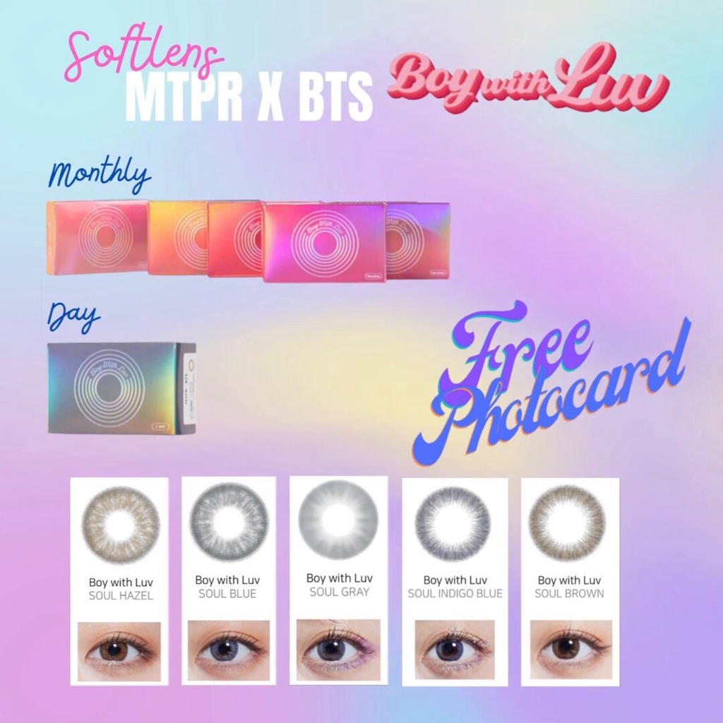 Softlens MTPR X BTS Boy With Luv (Daily)