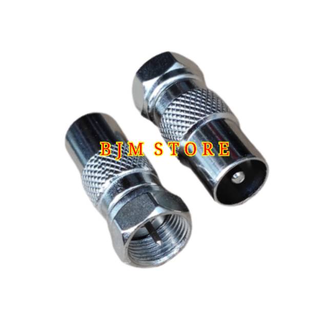 CONNECTOR F MALE TO PAL MALE /  JACK KONEKTOR PAL COWOK