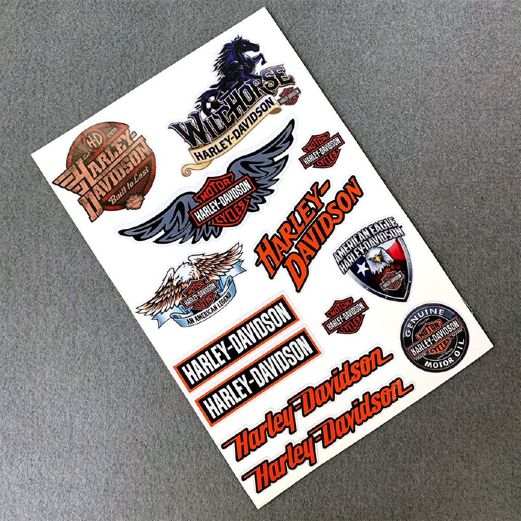 3M Logo Highly Reflective Harley Harley-Davidson Sticker Motorcycle Motorcross Decals