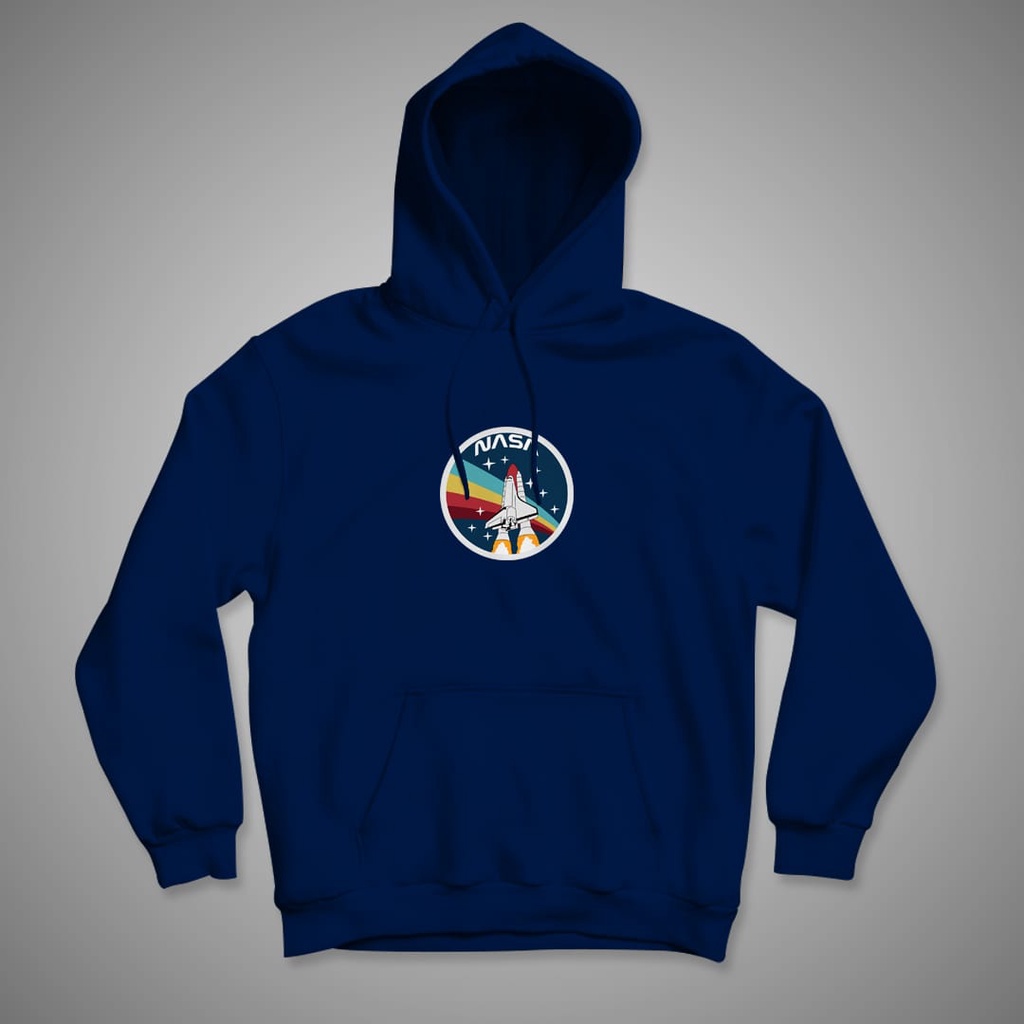 HOODIE WANITA NASA CIRCLE RAINBOW / HOODIE WANITA TEBAL-2