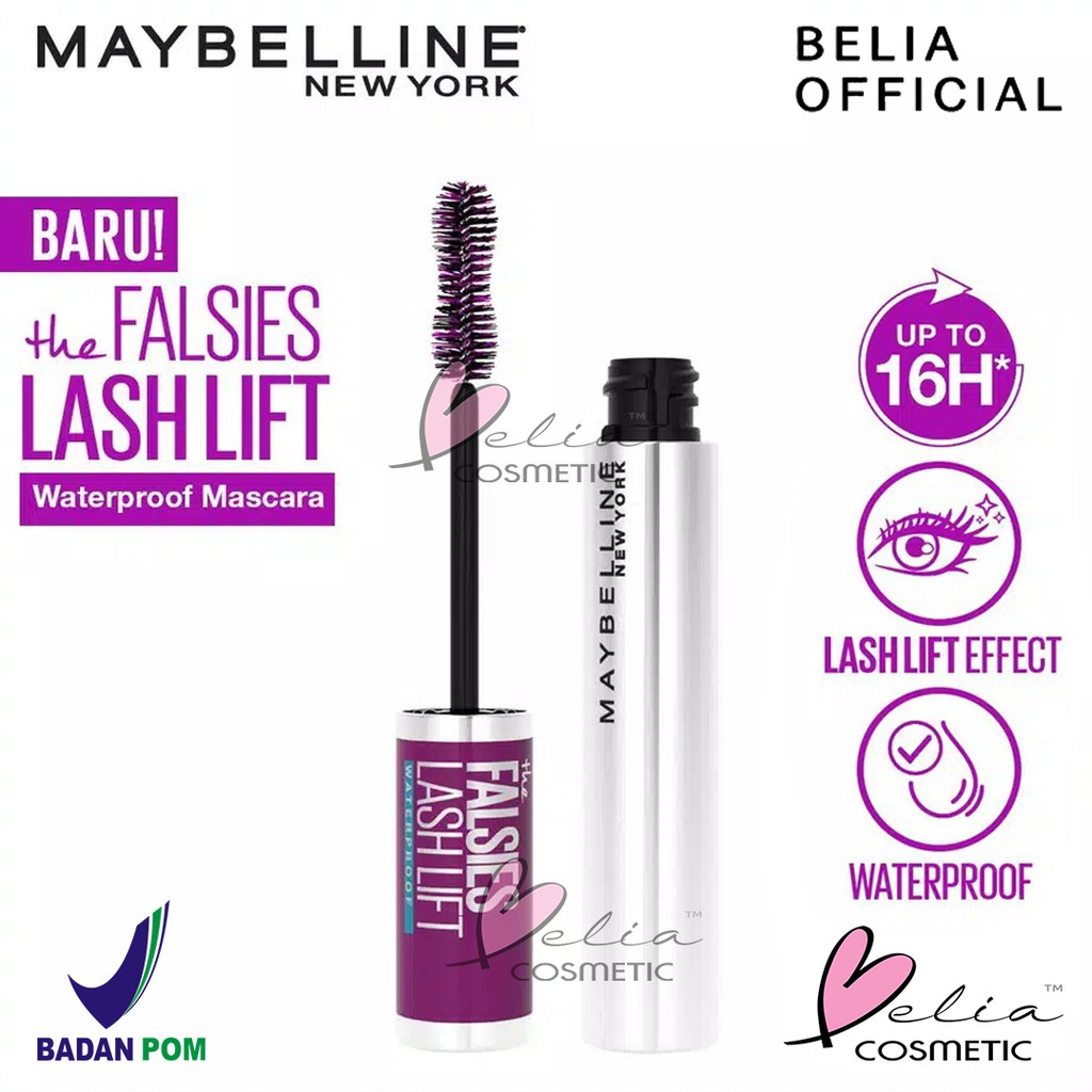 ❤ BELIA ❤ MAYBELLINE The Falsies Lash Lift Waterproof Mascara (✔️BPOM)