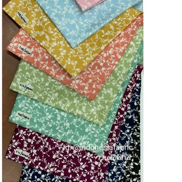 ➶ KAin Bahan Meteran KAtun Jepang Tokai Senko Motif Furano ➢