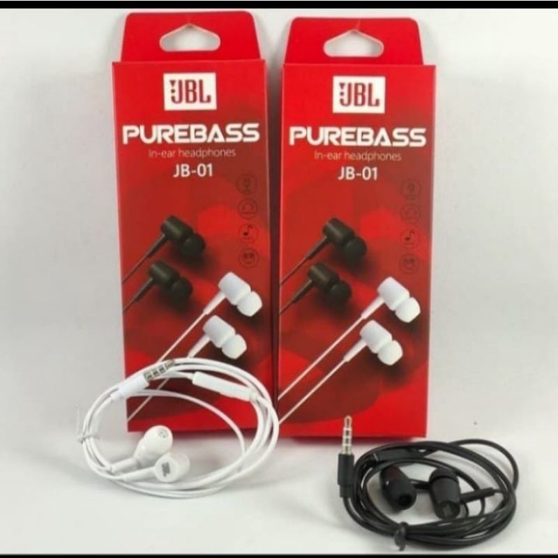 HEADSET JBL JB01 PURE BASS  JB-01 HF HEADFREE JB 01