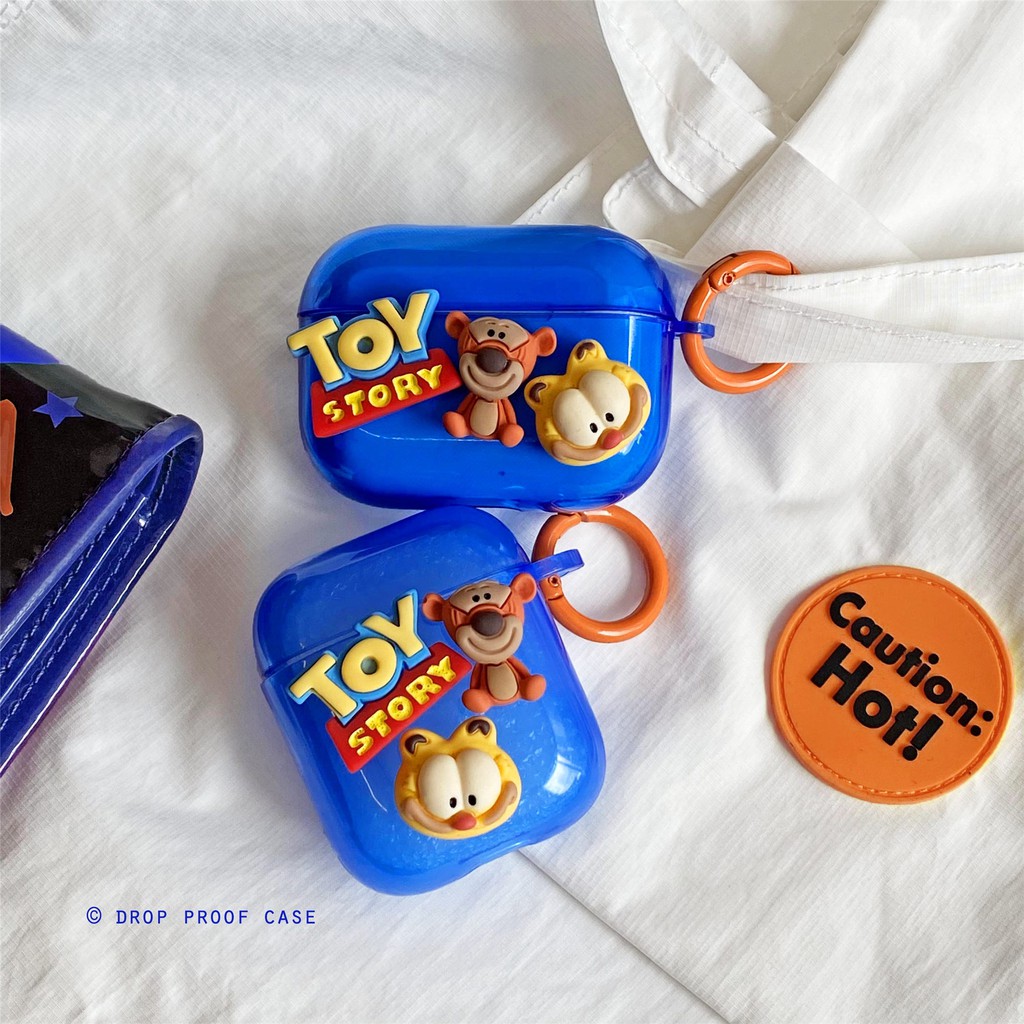 Case Bahan Silikon Motif Kartun toy story Untuk Apple AirPods 1 2 pro Gen 3