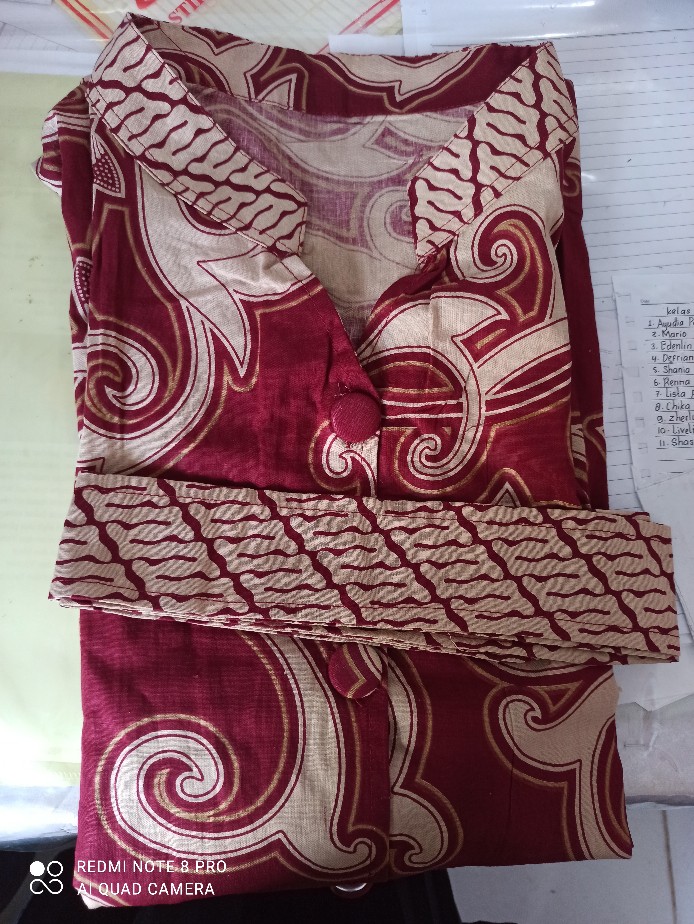 Maura Couple - Sania Ruffle Batik Couple Ori Ndoro Jowi Garansi Termurah Shopee - Batik Modern Solo