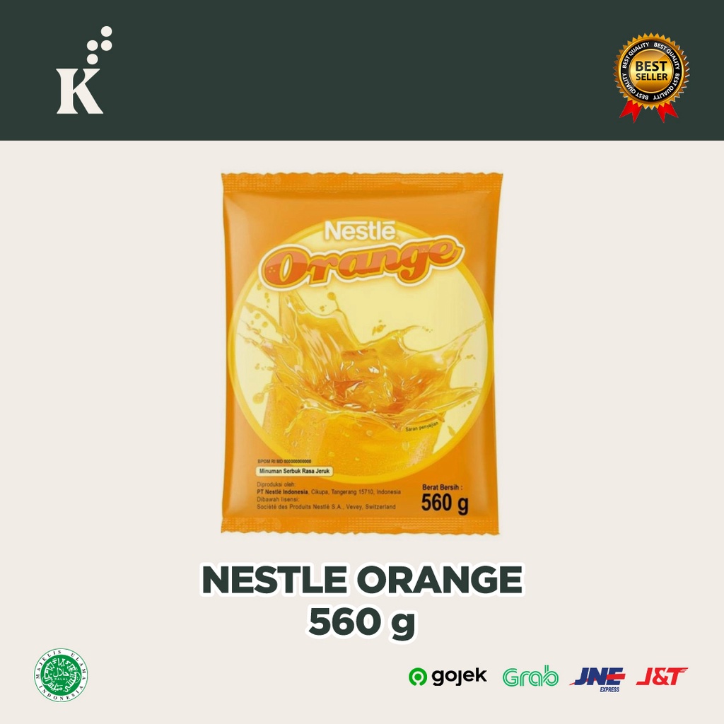 

Nestle Orange minuman serbuk minuman bubuk rasa jeruk 560g