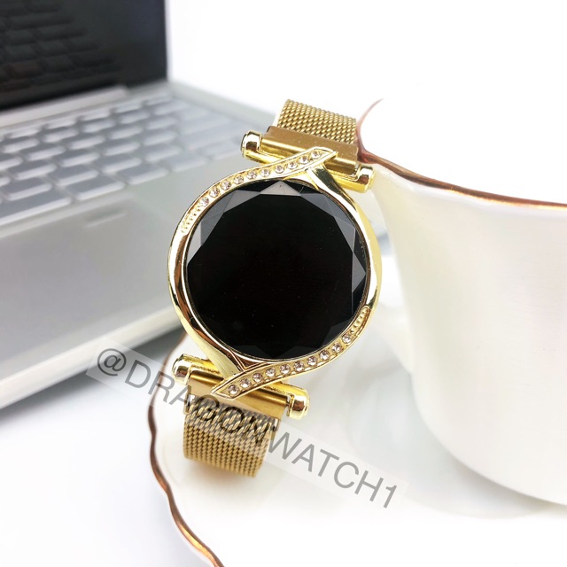 ［Ready Stock］Jam tangan magnet LED wanita digital layar sentuh S1093