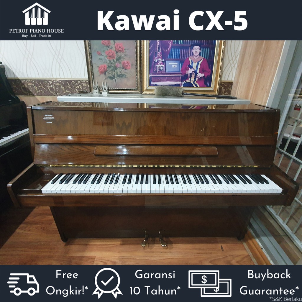Kawai CX 5 Upright Piano Bekas Second
