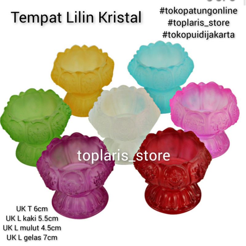 Tempat Lilin Candle Tealight Teratai Pink Besar