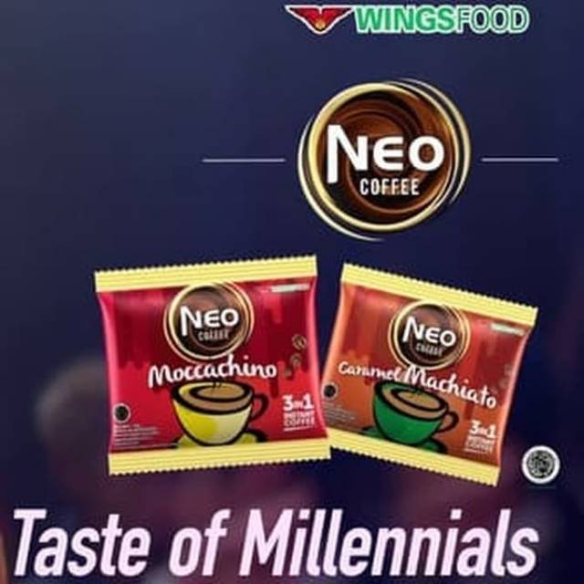 

Wingsfoods neo coffe moccachino caramel machiato 20 gram