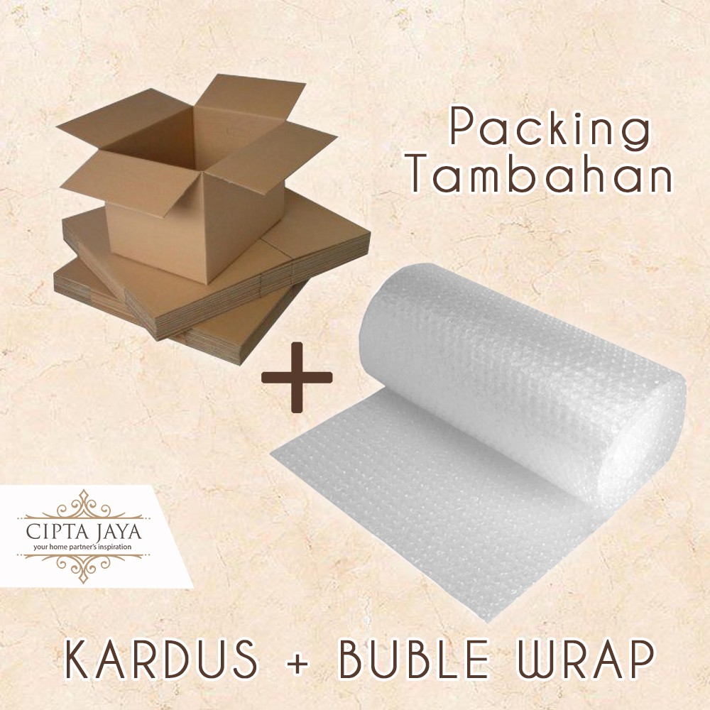 Tambahan Packing Kardus dan Buble Wrap