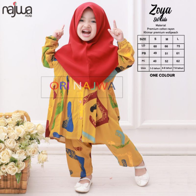 SETELAN ANAK ZOYA SET KIDS BY ORINAJWA
