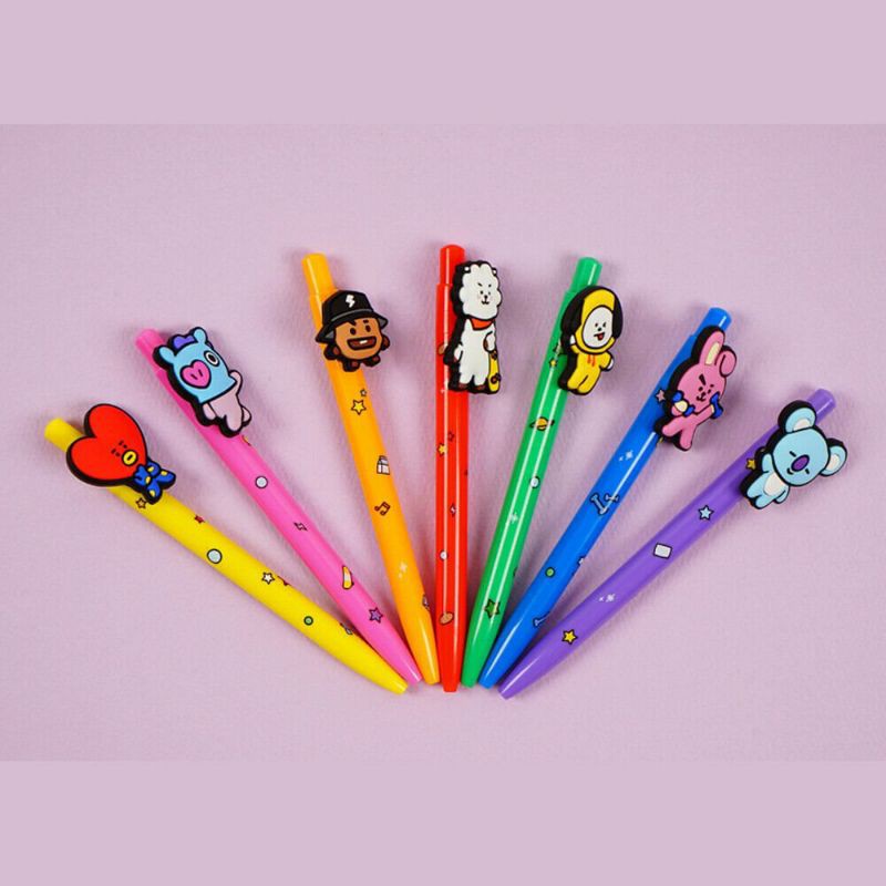 BTS BT21 OFFICIAL FIGURES PEN KOYA RJ SHOOKY MANG CHIMMY TATA COOKY PULPEN MURAH