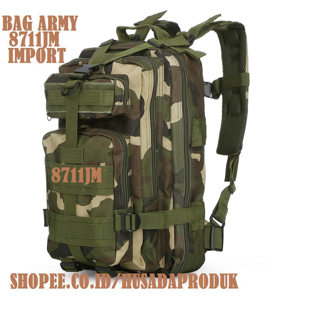 TAS RANSEL IMPORT FASHION ARMY 8711JM