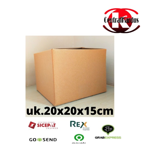 

( ISI 10 PCS) KARDUS Dus uk20x20x15 kardus standar polos/kardus packaging/dus box aksesoris