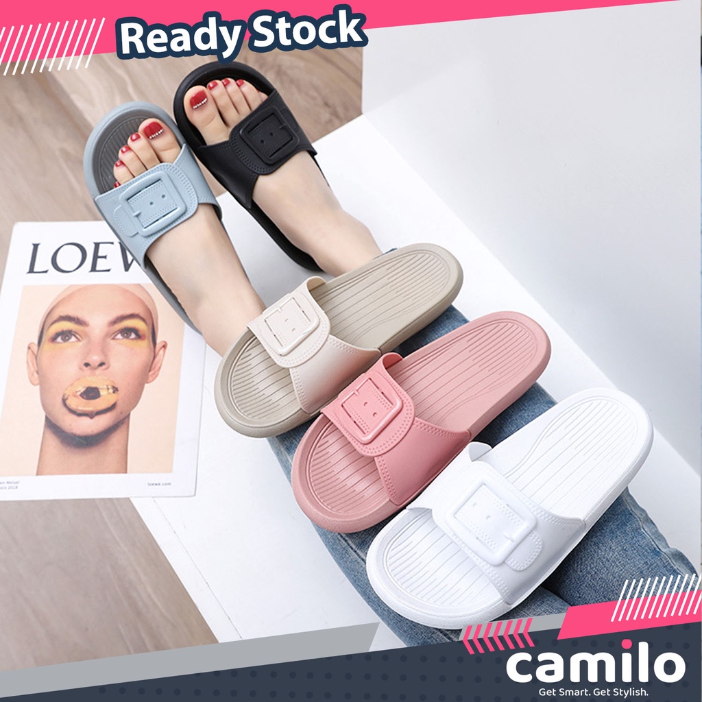 ☀CAMILO☀ Sandal Slop Wanita / Sandal Wanita / Sandal Fashion Murah Import SF21