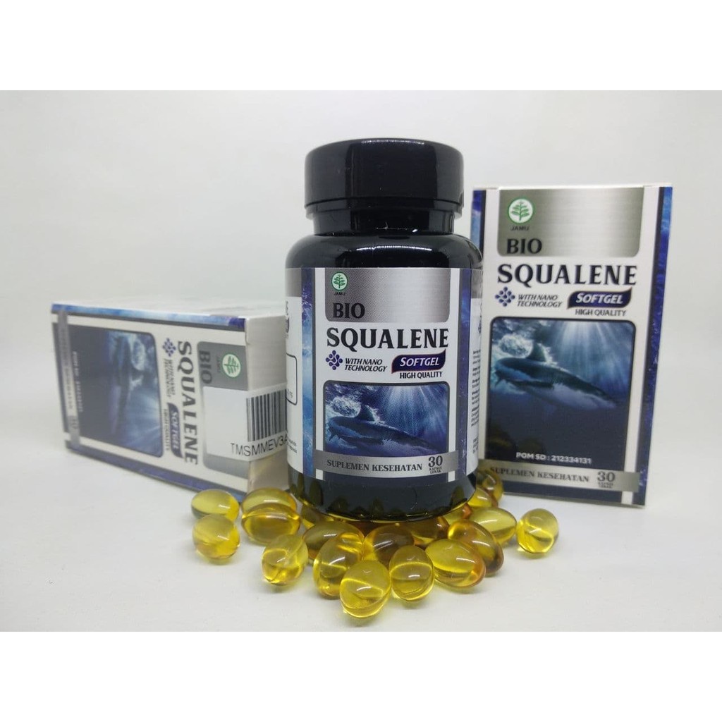 Obat Herbal Penurun Trigliserida/Kolesterol Tinggi Lemak Darah Alami Bio Squalene Original