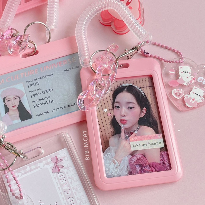 

Nikmati Pink Style Acrylic Photocard Holder / Card Holder Pc Gilaa!!!