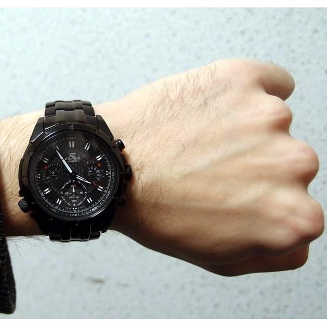 Jual JAM TANGAN PRIA CASIO EDIFICE EF-535BK FULL BLACK ORIGINAL BM !!!!  Indonesia|Shopee Indonesia