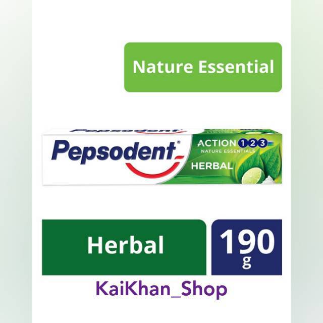 PEPSODENT Action 123 HERBAL Toothpaste - 190gram