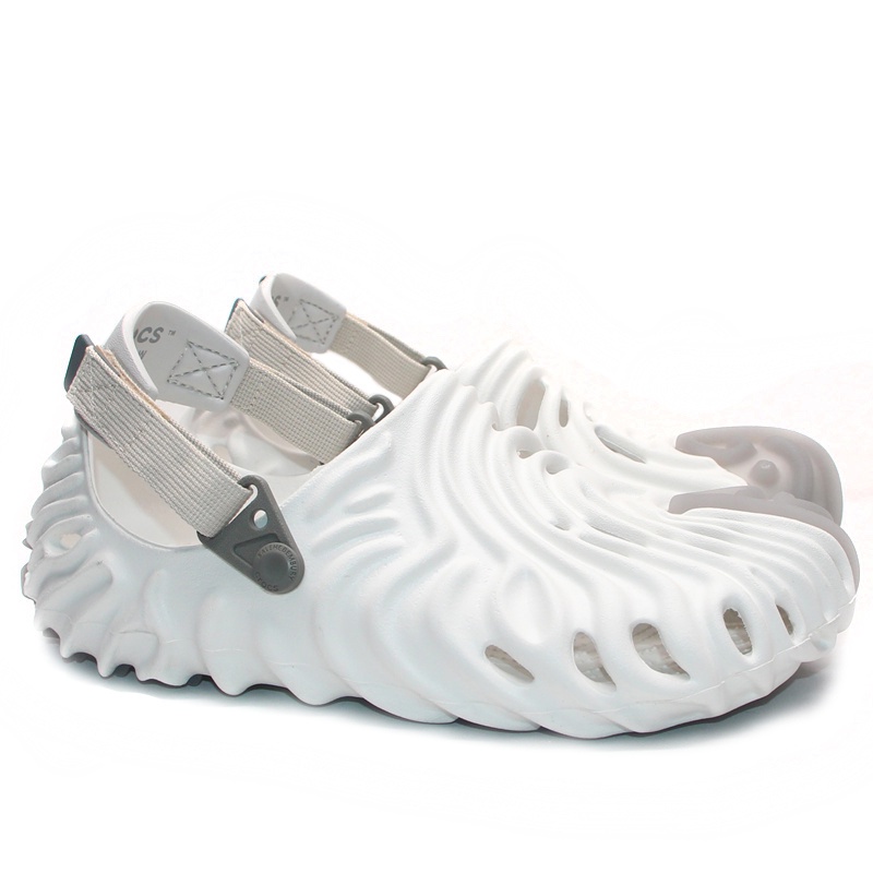 Crocs Pollex / Sandal Unik / Sandal Keren / Sandal Fashion / Sandal Pria dan Wanita / Crocs Unisex - White