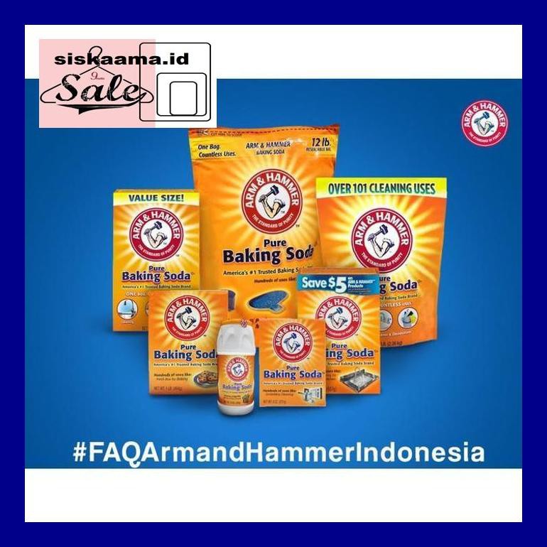 

A40D0Yh Baking Soda Asli Usa Merk Arm & Hammer Baking Soda 907Gr D50Tr40V
