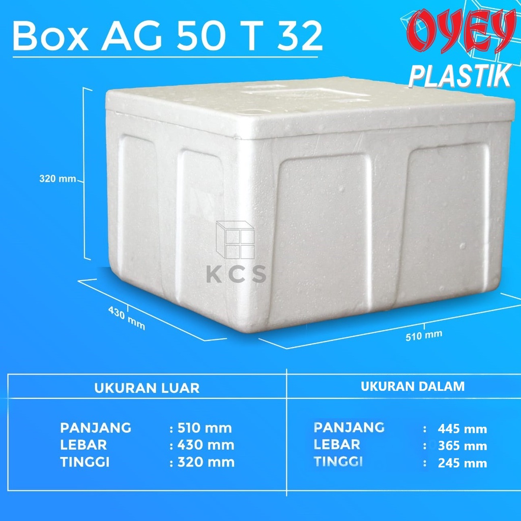 

Styrofoam box Garuda AG50 T32 / Kotak Stereofoam Foam Sterofom besar