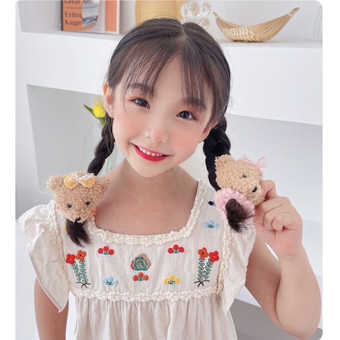 babyfit BIGBEAR ikat rambut anak scrunchy bear PN-1197