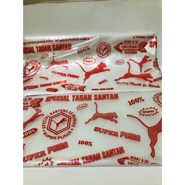 Plastik Bening PUMA Plastik Es/ Plastik Gula/ Plastik santan