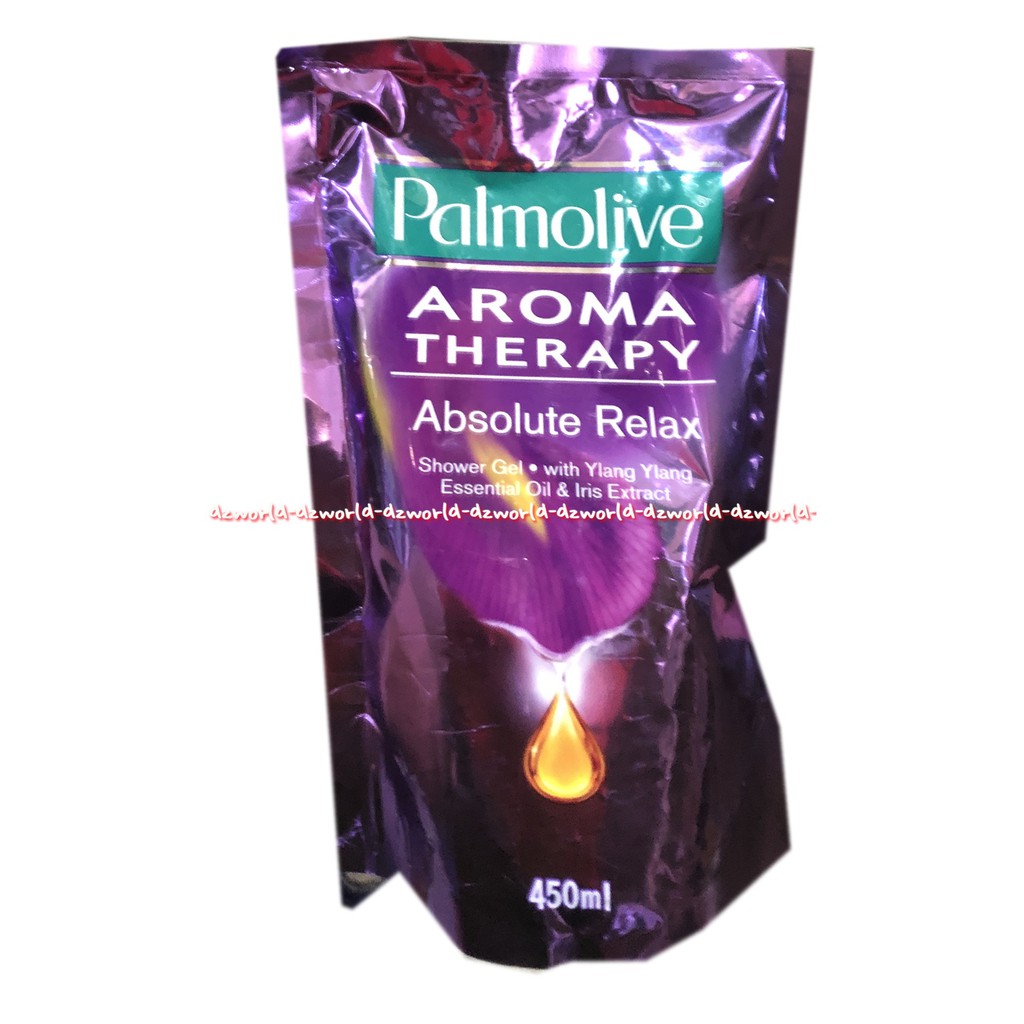 Palmolive Aroma Therapy Absolute Relax 450ml Shower Gel Sabun Cair Ungu Palmolife Kemasan Pouch Refill