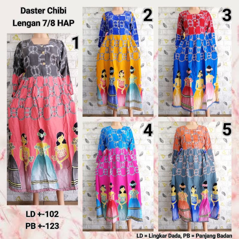 DASTER CHIBI LENGAN 7/8 HAP DASTER MODERN KEKINIAN BUSUI FRIENDLY ADEM HOLLA + DMGR