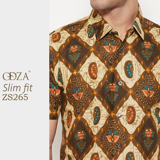 Odza Baju  Batik  Pria  Kemeja Lengan Pendek Batik  Modern 