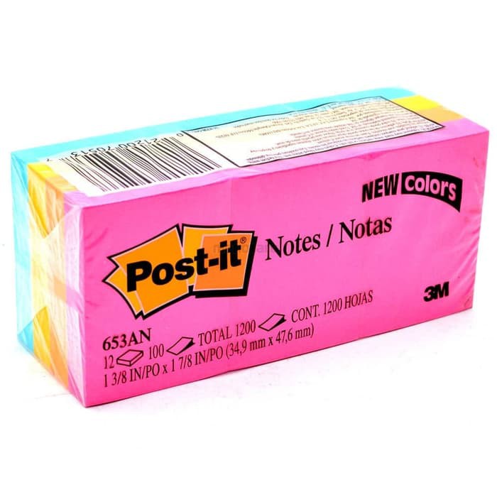 

POST IT 3M #653 NEON | NOTES | MEMO | STICK IT | ALAT TULIS | ATK