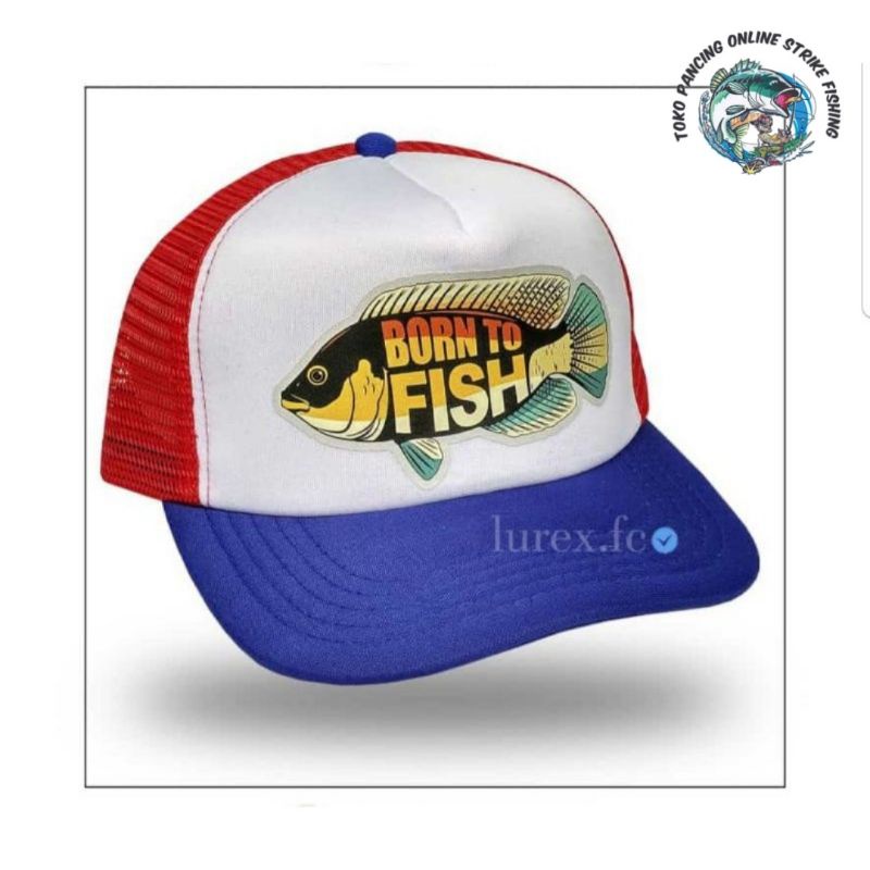 Topi mancing Born To Fish