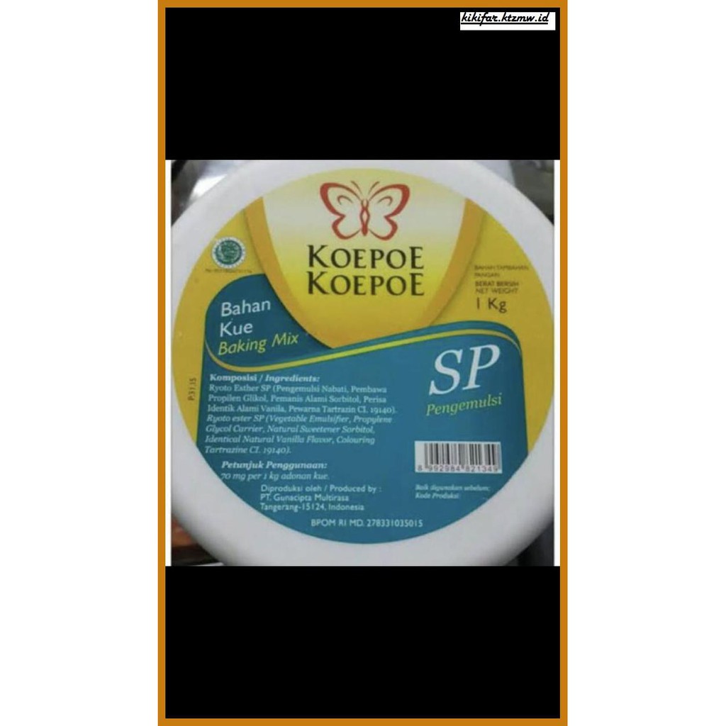 

Redwop-Gnikab- Koepoe-Koepoe / Kupu-Kupu Sp 1Kg -Hallall.