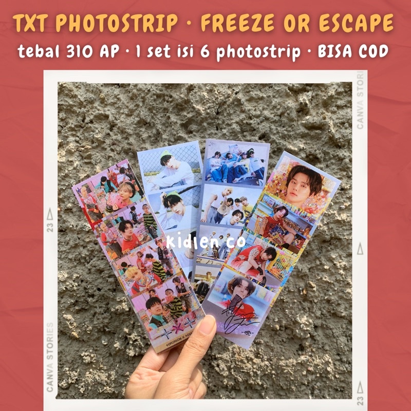 [MIN 3] TXT PHOTOSTRIP 310 AP / photostrip FOE TCCFOE Fight or Escape ver / Yeonjun Soobin Beomgyu Taehyun Hueningkai