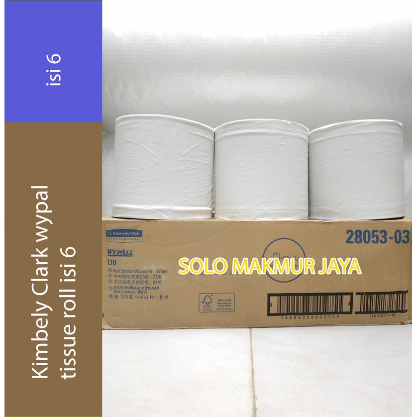 Big Sale Tisu Roll Jumbo Kimberly Clark Tisu Serbaguna Industri hingga Dapur WYPALL L10 25053-03 Rol