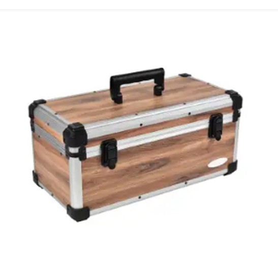 Krisbow Kotak Perkakas Aluminium Motif Kayu 44 Cm