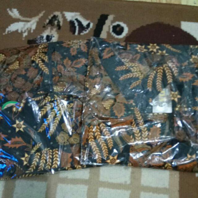 Couple Maxi Cardi Batik Sogan Manggar Mas Sarimbit Outer Seragam Kerja Kondangan Modern Kardigan