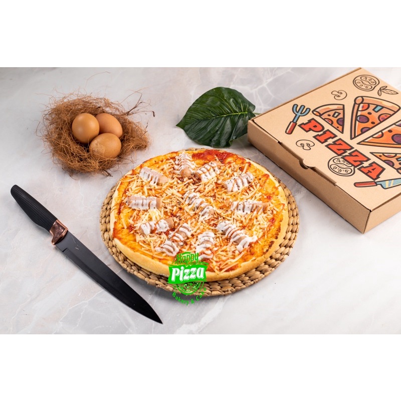 

Pizza Sosis Ayam XL UK Loyang 28 CM / Pizza Sosis Chiken / Pizza Salty